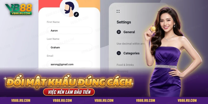 Bảo mật tài khoản VB88 – màn hình hồ sơ và cài đặt trên điện thoại