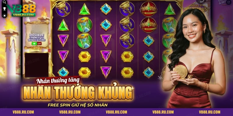 Lưới slot Olympus có đá quý cốc vàng và vương miện khi nhận thưởng