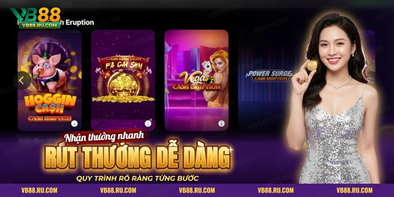 Ô game Hoggin Cash, Fa Cai Shu, Vegas Cash Eruption, Power Surge trong mục Nổ Hũ