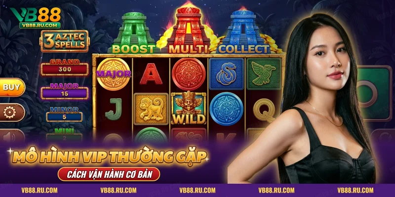 VIP VB88: màn slot chủ đề Aztec với ba kim tự tháp và bảng thưởng